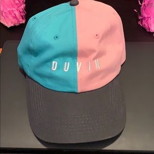 DUVIN pink and blue strap back